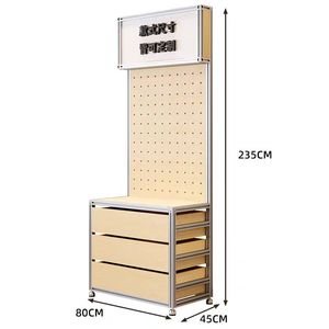 Sistema di Scaffalature in Alluminio Libei, Espositore Industriale per Supermercati, Negozi e Isole, Scaffale per Esposizione Verdure - Product Image 1