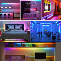 Tiras LED RGB COB de 12V, 5mm de ancho, Color de sueño arcoíris, USB, Smart SPI, direccionable, Ws2811, Ws2812, tira LED de cobre RGB programable