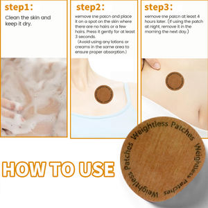 減量パッチ 100%植物由来不織布 ヴィーガン 24時間徐放性 6枚/シート 毎日使用 - Product Image 6