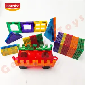 Gemmicc Stem Educacional 3D Construction Blocks Set Kids Magnet Brinquedos Building Block Sets