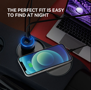 อะแดปเตอร์อเนกประสงค์ชาร์จเร็วพอร์ต USB USB USB USB แบบ Dual Type C 3พอร์ตโทรศัพท์มือถือ30W 66 watt 65W ที่ชาร์จในรถ - Product Image 4