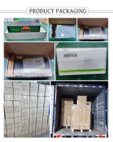 ANPA 16 Port 10/100Mbps Switch Jaringan Ethernet Tanpa Manajemen QoS Plug Play Dapat Ditumpuk Kapasitas 3.2G Casing Besi-Tersedia-AP-5016