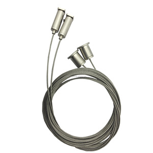 Kits de <span class=keywords><strong>suspension</strong></span> industriels pour câbles d'avion en acier galvanisé réglables haute tension de 1/16 pouce, avec attaches 7x7, construction soudée et coupées - Product Image 2