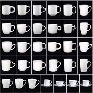 Mug en porcelaine 11 oz personnalisé avec logo promotionnel, sublimation, blanc, unique, luxueux, tasse à thé de Noël, mug en céramique 11 oz - Product Image 6