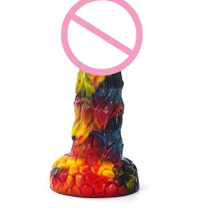 Dildo Erótico de Silicona Líquida Grande para Mujeres Adultas con Ventosa y Tapón Anal, Resistente al Agua - Product Image 3