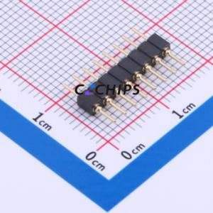 PZ200-1-08-Z-C Pin Header Through hole Component (THT),P=2mm Connector 1x8P 2mm 2mm Round Pin - Product Image 1