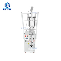Machine d'emballage automatique de sachets à trois soudures continues perforés pour liquides et pâtes, avec fonctions de mélange, de remplissage et de scellage, pour confitures et sirops