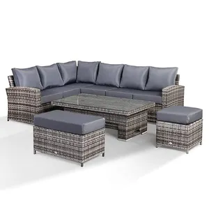 Outdoor Garden Sets Sell Well New Type Furniture Outdoor Garden Rattan Sectional Sofa Set