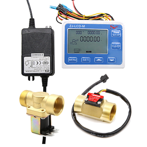 Pengontrol Meter SEA ZJ-LCD-<span class=keywords><strong>M</strong></span> + Flow Meter Kuningan 3/4 inci + Katup + Catu Daya untuk Pengukuran Aliran Cairan Air 2-50LPM - Product Image 1