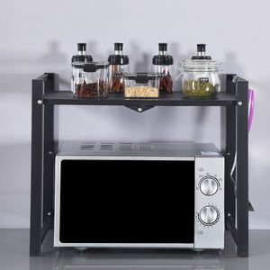 Estante de cocina individual y doble para microondas, estante de Mesa para el hogar, horno de múltiples capas, estante de almacenamiento para condimentos - Product Image 6