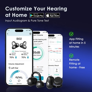 ฟลายซาวด์ โฮลเซลล์ 2026 ผลิตภัณฑ์ช่วยฟังแบบเปิดหูและแบบใส่ในหู รุ่นใหม่ ราคาประหยัด เครื่องช่วยฟังบลูทูธแบบชาร์จได้ขนาดเล็ก สำหรับผู้สูงอายุ ระดับการได้ยินปานกลาง - Product Image 4