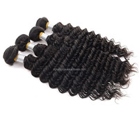 HW02 gros cheveux humains Remy vague profonde Extensions de cheveux cheveux brésiliens crépus bouclés 100g 1 pièce naturel noir brut non transformé