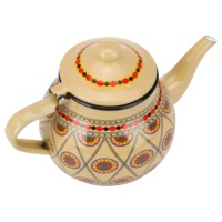 Bouilloire Classique en Acier Émaillé OEM 0.7L 1.1L 1.5L 2.5L Écologique Impression Intégrale Prête pour le Thé, le Café, le Gaz et l'Induction