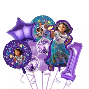 <span class=keywords><strong>Encanto</strong></span> – ensemble de ballons de fête, 32 pouces, violet, chiffres, en aluminium, pour enfants, 1, 2, 3e anniversaire, décoration, Air Globos, nouveau - Product Image 3