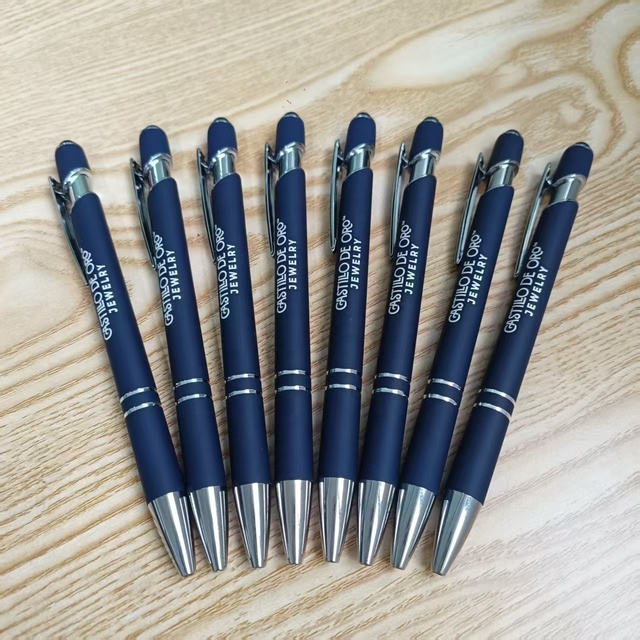 Promotional Cheap Aluminum Ballpoint Stylus Pen With Soft Rubber Touch Screens Cheap Custom Logo for Mobile Phone Ball Point
