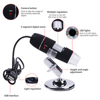 Mikroskop Digital 500X, kaca pembesar HD USB mikroskop Digital elektronik lensa pembesar perhiasan