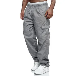 Pantaloni sportivi da caccia tattici impermeabili Multi tasca pantaloni Cargo da uomo