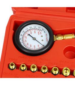 12 adet yağ yakıt basınç göstergesi sıkıştırma <span class=keywords><strong>test</strong></span> cihazı profesyonel motor <span class=keywords><strong>test</strong></span> kiti 0 ~ 140 psi - Product Image 4