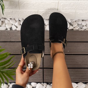2025 Tendance mode européenne et américaine : Mules Baotou grande taille pour <span class=keywords><strong>femme</strong></span>, chaussures plates décontractées et confortables pour le printemps et l'été - Product Image 6