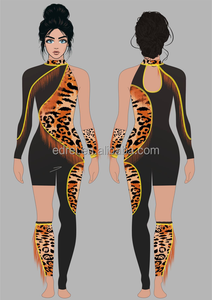 Индивидуальная элегантная одежда для балетных выступлений, танцевальная Униформа с блестками и бахромой, танцевальная одежда, костюм - Product Image 5