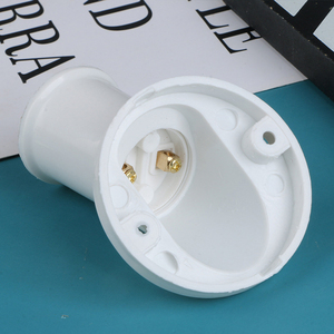 Белая Базовая розетка для лампы E27, 45 градусов, наклонный винт - Product Image 3