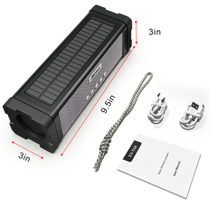 Tần Số Thấp Năng Lượng Mặt Trời Loa Không Dây Năng Lượng Mặt Trời Loa Cắm Trại Ánh Sáng Loa Không Dây Thích Hợp Cho Câu Cá Bơi Và Phòng Tắm - Product Image 3