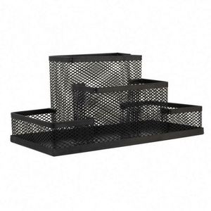 <b>Top</b> Quality Office Supplies 4 Compartments <b>Mesh</b> Pen Holder Desk Organizers Pencil Holder - Product Image 4