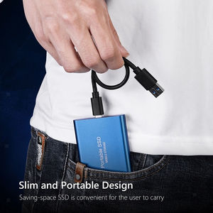 <span class=keywords><strong>SSD</strong></span> externe portable USB 2,5 pouces de qualité supérieure, <span class=keywords><strong>le</strong></span> <span class=keywords><strong>plus</strong></span> <span class=keywords><strong>rapide</strong></span> et <span class=keywords><strong>le</strong></span> moins cher, avec boîtier en alliage d'aluminium, vitesse de lecture 100-200 Mo/s, écriture pour ordinateur de bureau - Product Image 5