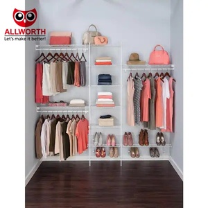 Soportes ajustables de almacenamiento interior con recubrimiento de polvo ecológico de alta capacidad de acero, estante de pared, organizador de cocina - Product Image 4