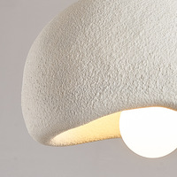 Wabi Sabi LED Designer Japonais Nordique Moderne Français Crème Style Bar Comptoir Restaurant Table Nuage Résine Petite Suspension