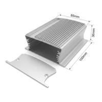 Boîtier de contrôle intelligent IoT 85*36 en aluminium pour passerelle, boîtier de bureau pour appareil, routeur réseau, émetteur sans fil IP54