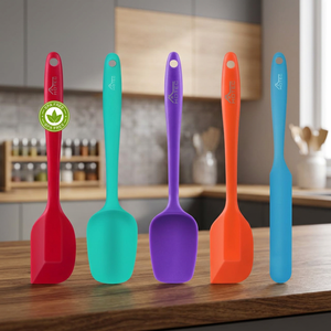 Set di Spatole in Silicone Alimentare Resistente al Calore, Antiaderenti, Lavabili in Lavastoviglie, Senza BPA, Multicolore, Utensili per Pasticceria - Product Image 2