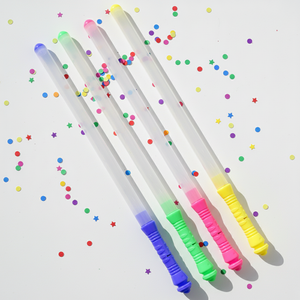 Bâton lumineux LED en plastique, couleurs unies, fluorescent, numérique, sept lumières, clignotant, pour décoration de fête, vente en gros - Product Image 4
