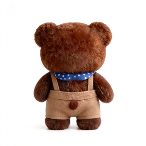 <span class=keywords><strong>Orsetto</strong></span> di peluche marrone scuro all'ingrosso, <span class=keywords><strong>orsetto</strong></span> personalizzato con pantaloni con bretelle, <span class=keywords><strong>orsetto</strong></span> adorabile, peluche animale - Product Image 6
