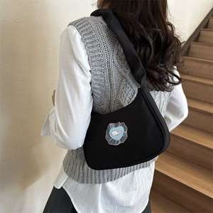 Bolso bandolera de mano plisado minimalista con bonito encaje para mujer - Product Image 4