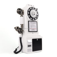 OEM ODM Kustom LOGO Anda Paket Foto Booth Solo Voice Mail LAN Berkabel Pernikahan Terpasang di Dinding London Audio Guestbook Telepon 16GB