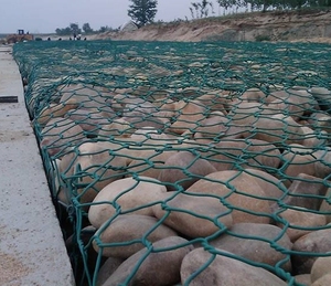 Fabrika sıcak satış sıcak daldırma galvaniz gabyon kutu eğimli yeşil ve demiryolu ve otoyol izolasyon çit - Product Image 5