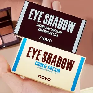 4色巧克力造型眼影调色板自有品牌化妆品化妆防水眼影调色板女性美容眼影