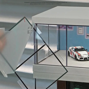 Modellino Auto in Scala 1:64, Espositore Simulazione <span class=keywords><strong>Garage</strong></span>, Scatola Antipolvere in PVC Acrilico con Luce - Product Image 3