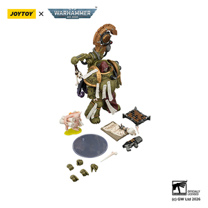 JOYTOY <span class=keywords><strong>Warhammer</strong></span> <span class=keywords><strong>40K</strong></span> Death Guard Tallyman <span class=keywords><strong>Figurine</strong></span> d'action à l'échelle 1/18 Modèle articulé <span class=keywords><strong>Figurine</strong></span> de collection Accessoires - Product Image 6