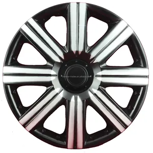 Cubierta de rueda de coche bicolor, 12 ", 13", 14 ", 15", ABS/PP, Universal, antidesgaste, tapa central, cubierta de piel de llanta