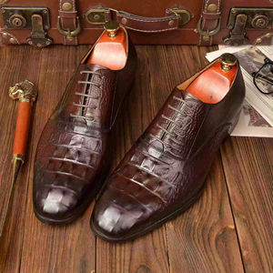 Chaussures Oxford pour hommes en cuir artisanal de qualité supérieure, best-seller, décontractées et habillées, soutien de la voûte plantaire, imperméables, respirantes, rétro, pour mariage - Product Image 4