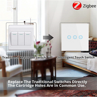 UBARO Zigbee Contrôleur intelligent de rideau mural, interrupteur à distance pour ouvrir, pause, fermer, compatible Tuya Smart Life, Alexa, Google Assistant