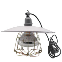 Kit de Lampe Chauffante Étanche et Anti-Explosion pour Volaille - Réchauffeur Infrarouge pour Poussins avec Abat-jour pour Ferme