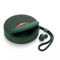 Enceinte Bluetooth portable 2-en-1 avec basses puissantes pour l'extérieur, lecteur MP3/MP4 longue autonomie et écouteurs sans fil TWS