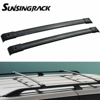 Sunsingrack Aluminium SUV Dachträger Querträger 4x4 für Odyssey 2003 mit 100kg Tragfähigkeit Schwarz