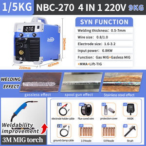 ترقية رقمية ليد igt CO2 Mag <span class=keywords><strong>nbc</strong></span> غاز بدون غاز MIG/MMA/TIG 4 في 1 من من من من نوع 5 من ماكينات اللحام MIG متعددة الوظائف V - Product Image 2