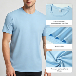 Camisetas Deportivas para Gimnasio, 85% Nailon, 15% Elastano, Transpirables, para Entrenamiento de Tenis, para Hombre - Product Image 4