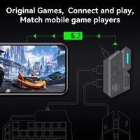 Gamegaga Combo 4 en 1 Mix SE/Elite, Mini Teclado y Ratón con Retroiluminación RGB, Convertidor con Cable, USB 1.0, para Juegos Android