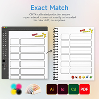 Diario Personal de Comunicación en Inglés con Cubierta de PP y Espiral Simple, con Diseño de Graffiti Cómico e Impresión a Color Personalizada para la Escuela